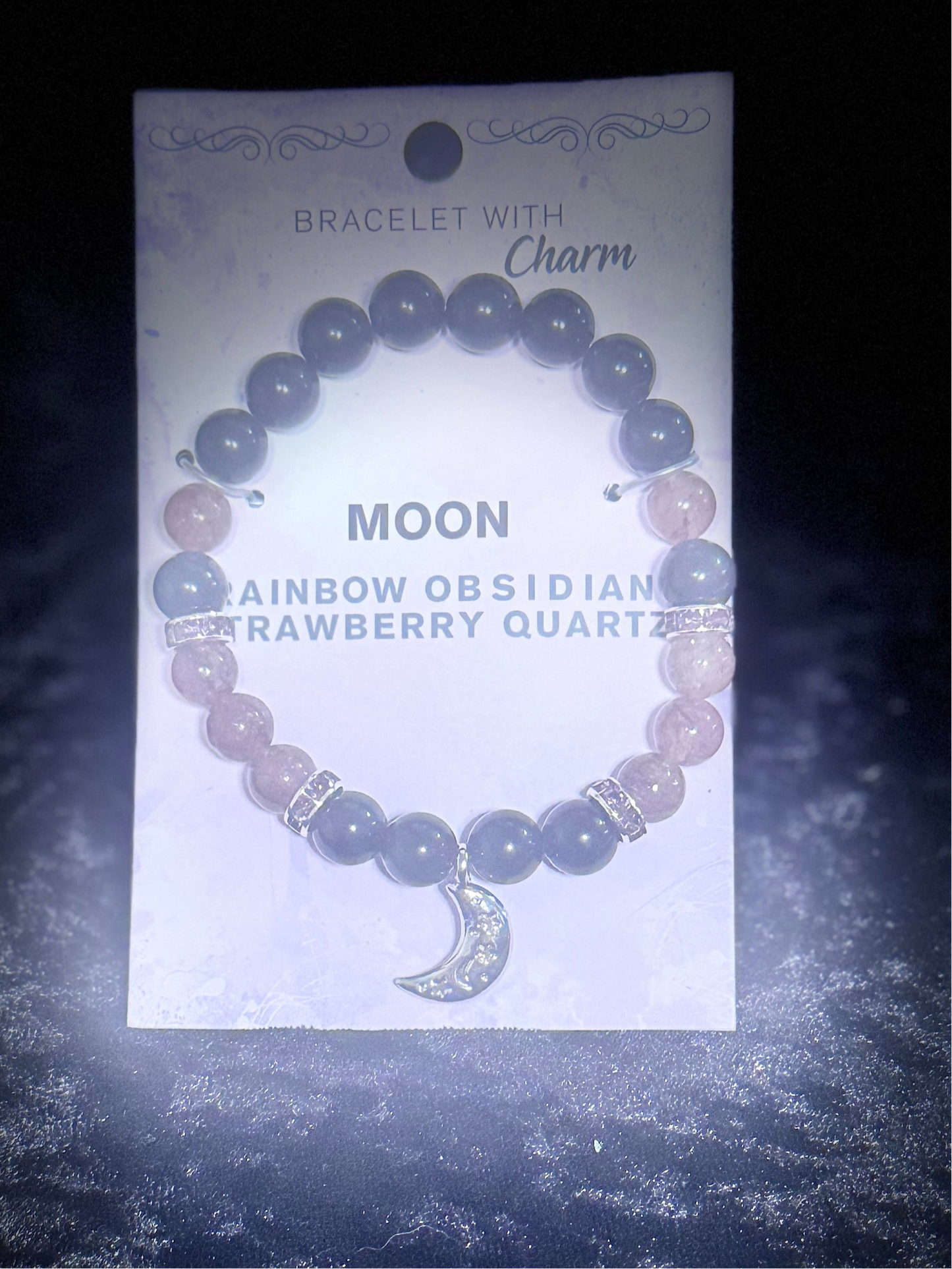 Crystal Bracelet Combo With Intention & Charm