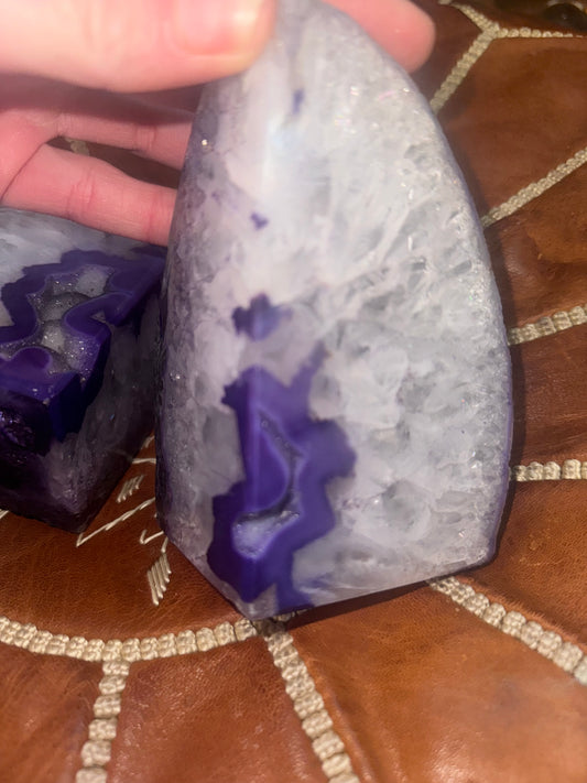 Brazil purple agate book case