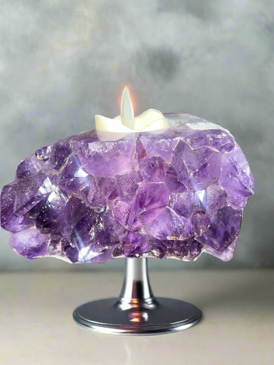 Grade A Amethyst Candle holders Brazil