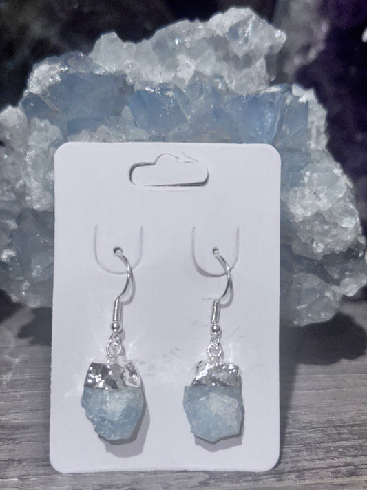 Aquamarine Sterling Earrings